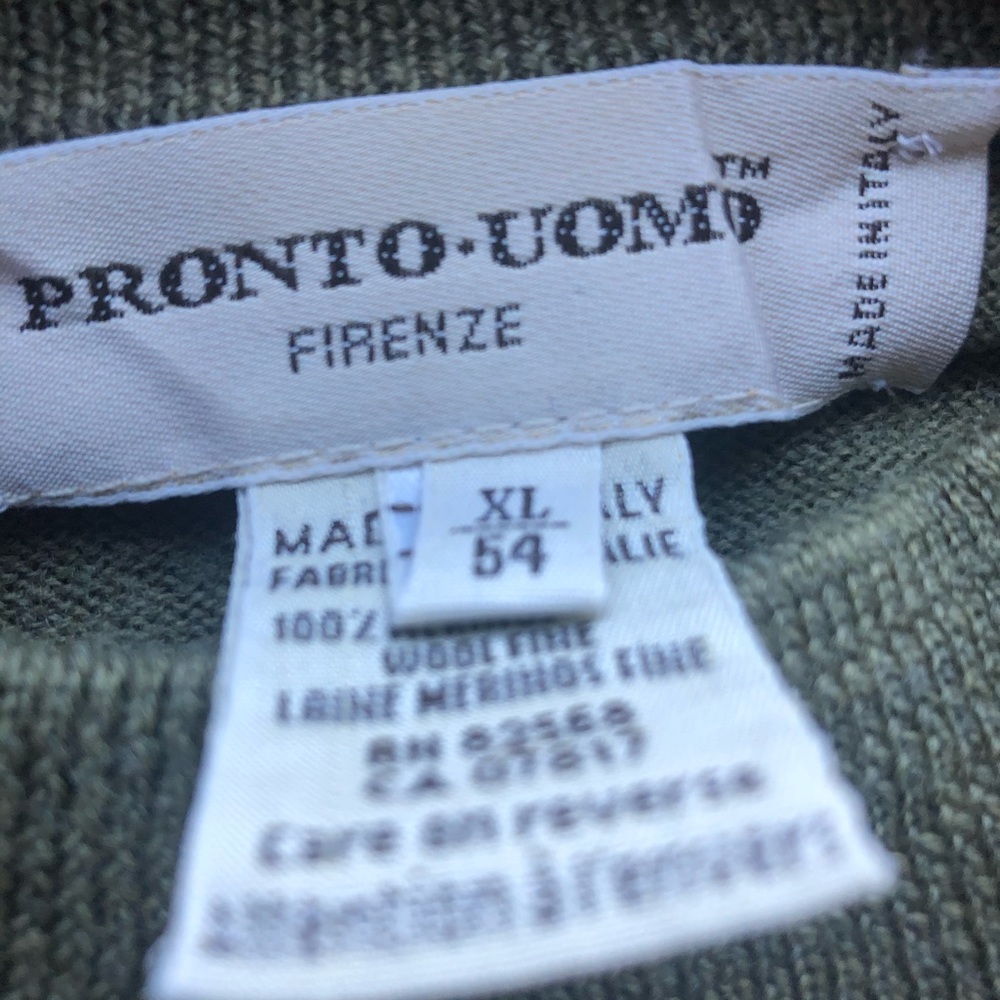 Vintage Pronto-Uomo Firenze Italian Wool Sweater - Picture 7 of 7